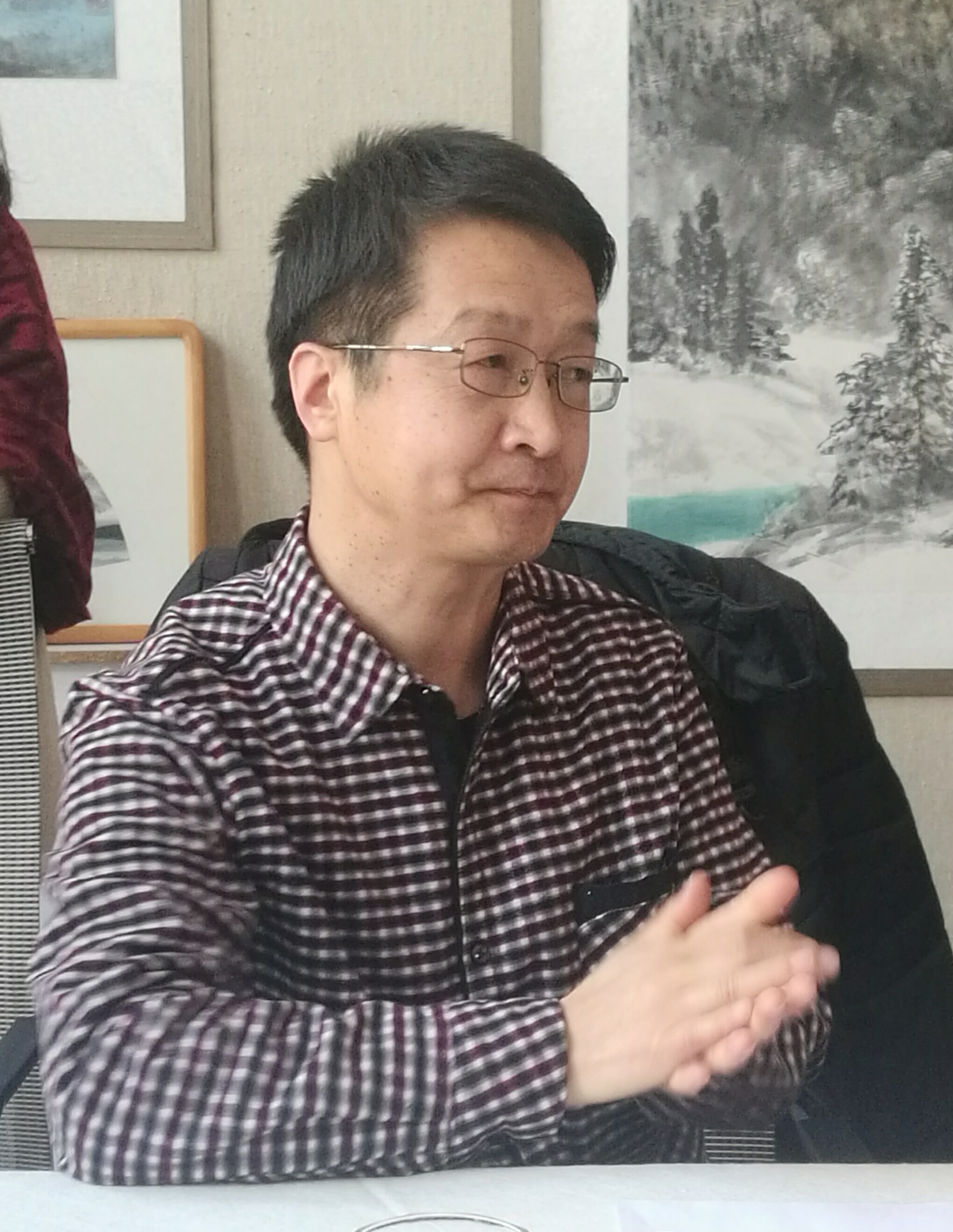 工作室助教于汝旺发言